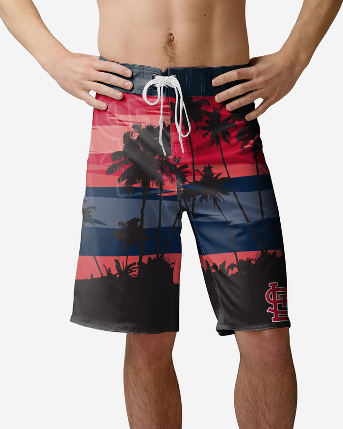 St Louis Cardinals Sunset Boardshorts FOCO S - FOCO.com