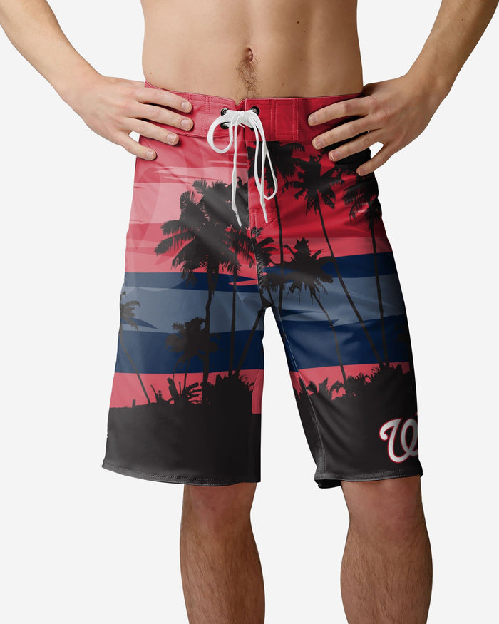 Washington Nationals Sunset Boardshorts FOCO S - FOCO.com