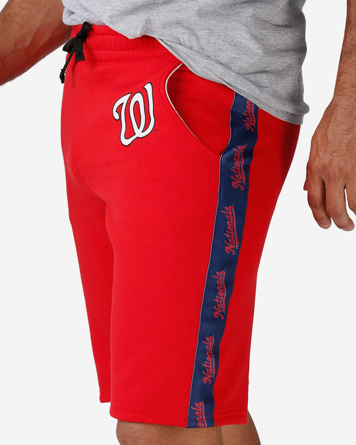 Washington Nationals Lazy Lounge Fleece Shorts FOCO - FOCO.com