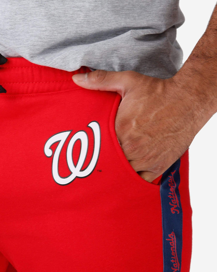 Washington Nationals Lazy Lounge Fleece Shorts FOCO - FOCO.com