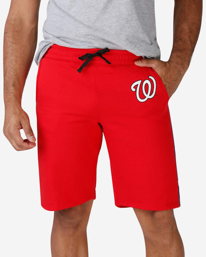 Washington Nationals Lazy Lounge Fleece Shorts FOCO S - FOCO.com