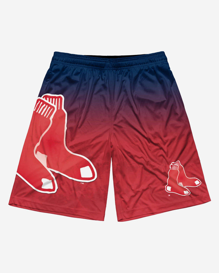 Boston Red Sox Gradient Big Logo Training Shorts FOCO - FOCO.com