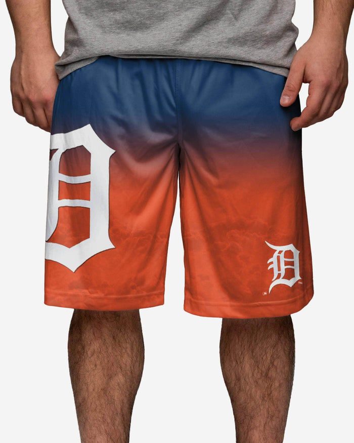 Detroit Tigers Gradient Big Logo Training Shorts FOCO - FOCO.com