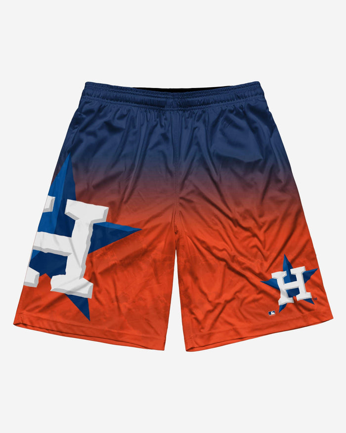 Houston Astros Gradient Big Logo Training Shorts FOCO - FOCO.com