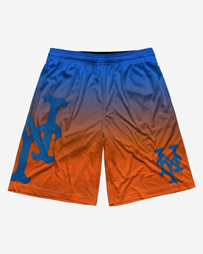 New York Mets Gradient Big Logo Training Shorts FOCO - FOCO.com