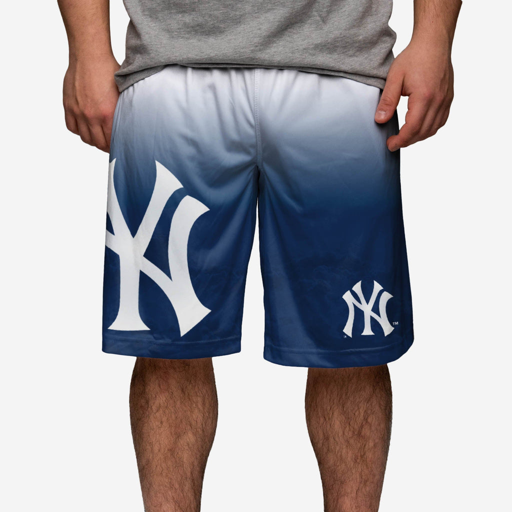 New York Yankees Gradient Big Logo Training Shorts FOCO - FOCO.com