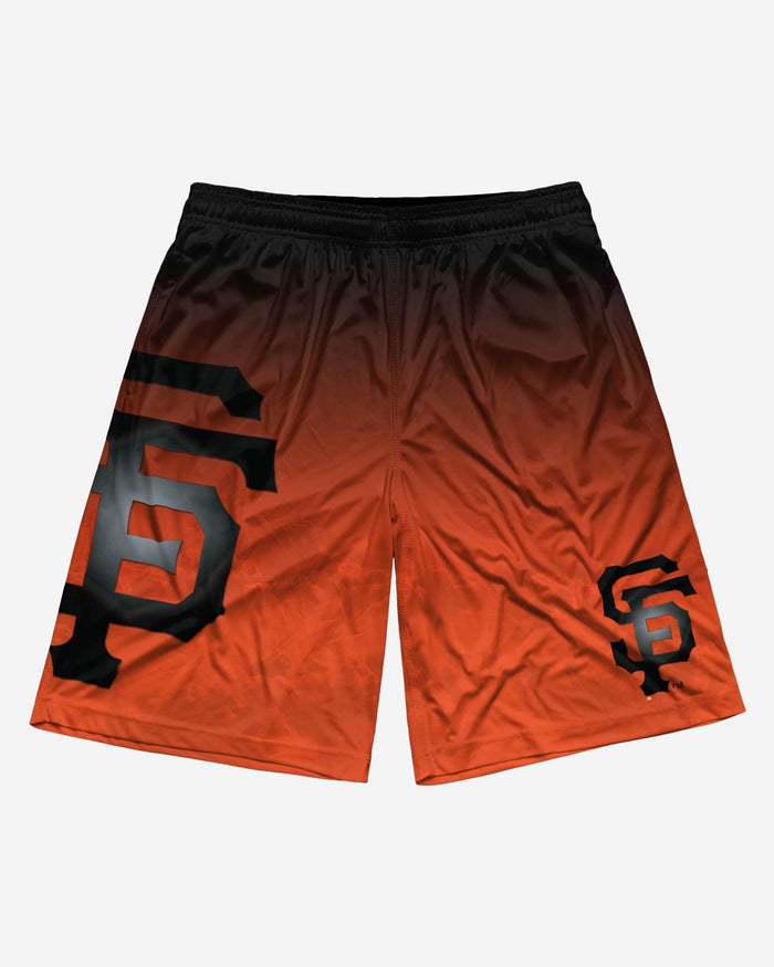 San Francisco Giants Gradient Big Logo Training Shorts FOCO - FOCO.com