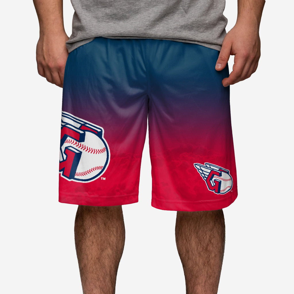 Cleveland Guardians Gradient Big Logo Training Shorts FOCO S - FOCO.com