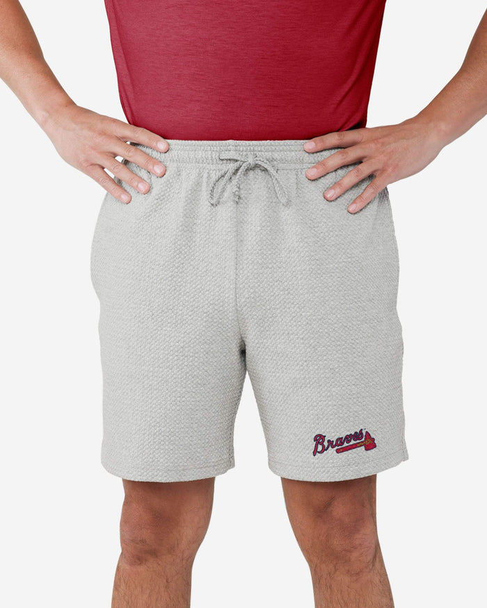 Atlanta Braves Gray Woven Shorts FOCO S - FOCO.com