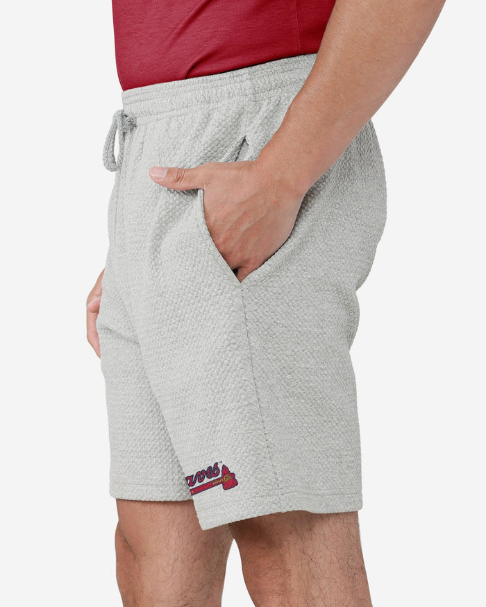 Atlanta Braves Gray Woven Shorts FOCO - FOCO.com