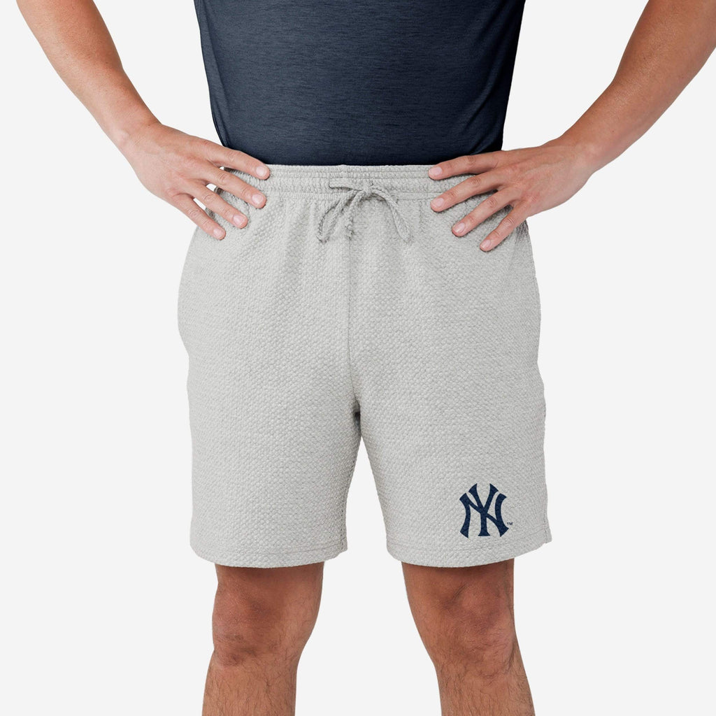 New York Yankees Gray Woven Shorts FOCO S - FOCO.com