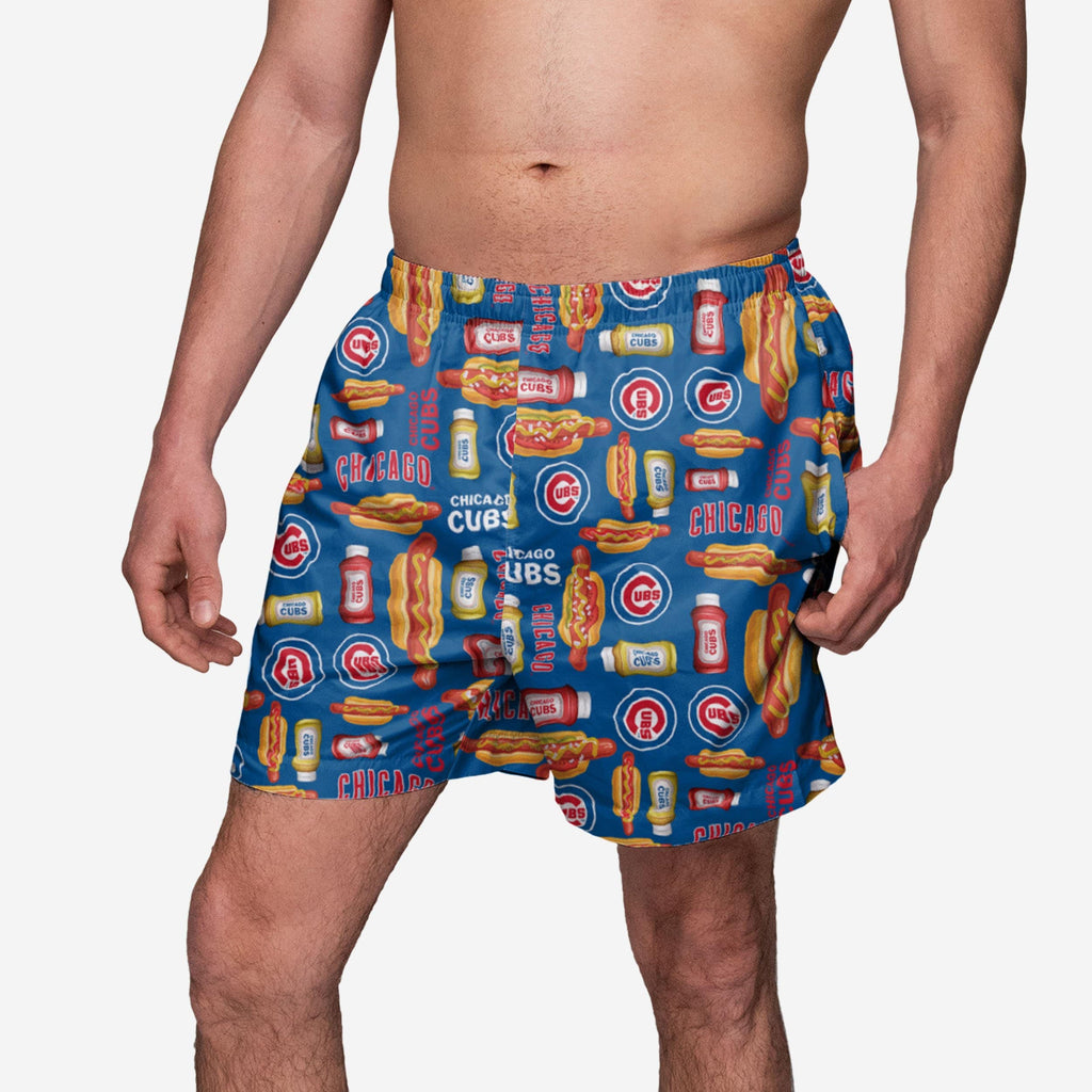 Chicago Cubs Grill Pro Swimming Trunks FOCO S - FOCO.com