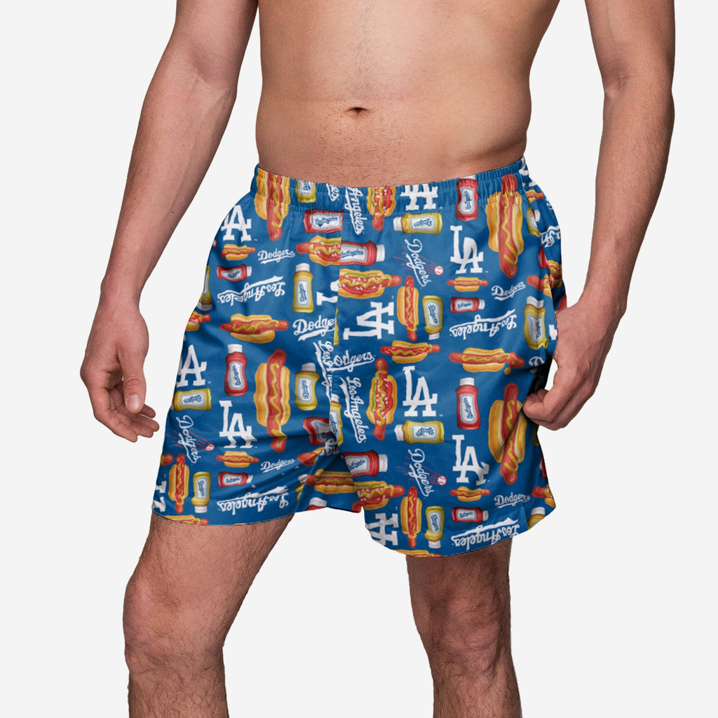 Los Angeles Dodgers Grill Pro Swimming Trunks FOCO S - FOCO.com
