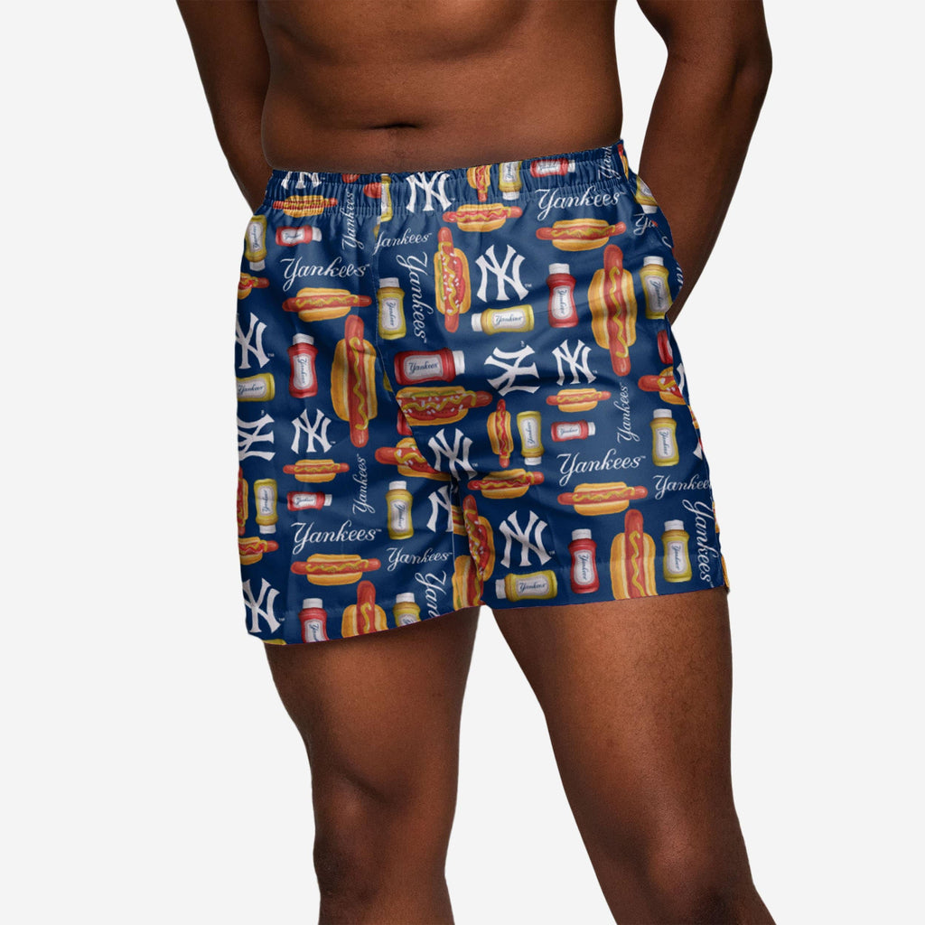 New York Yankees Grill Pro Swimming Trunks FOCO S - FOCO.com