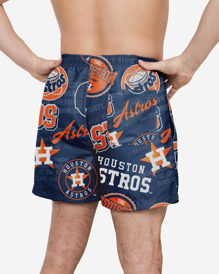 Houston Astros Logo Rush Swimming Trunks FOCO - FOCO.com