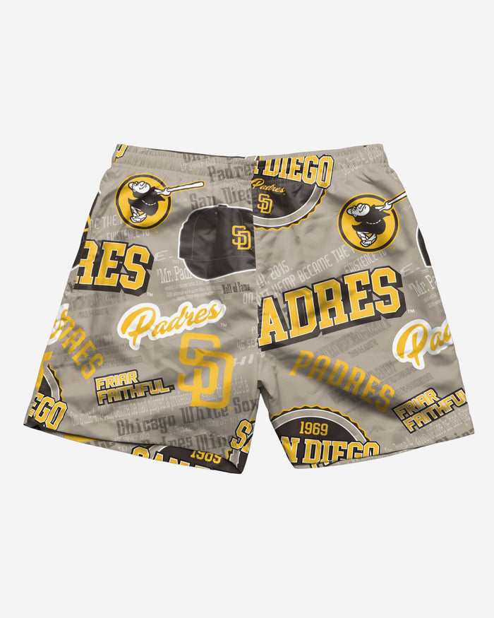 San Diego Padres Logo Rush Swimming Trunks FOCO - FOCO.com