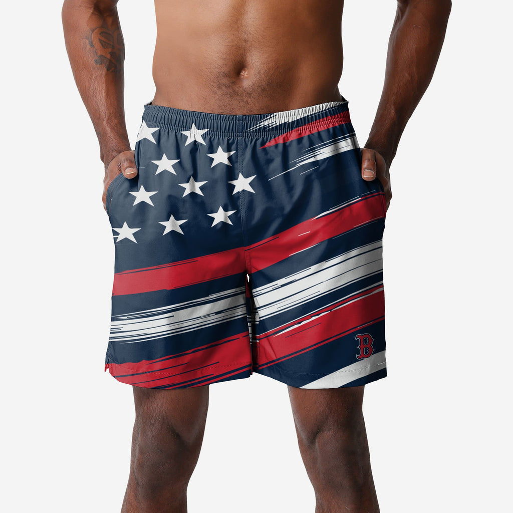 Boston Red Sox Americana Swimming Trunks FOCO S - FOCO.com