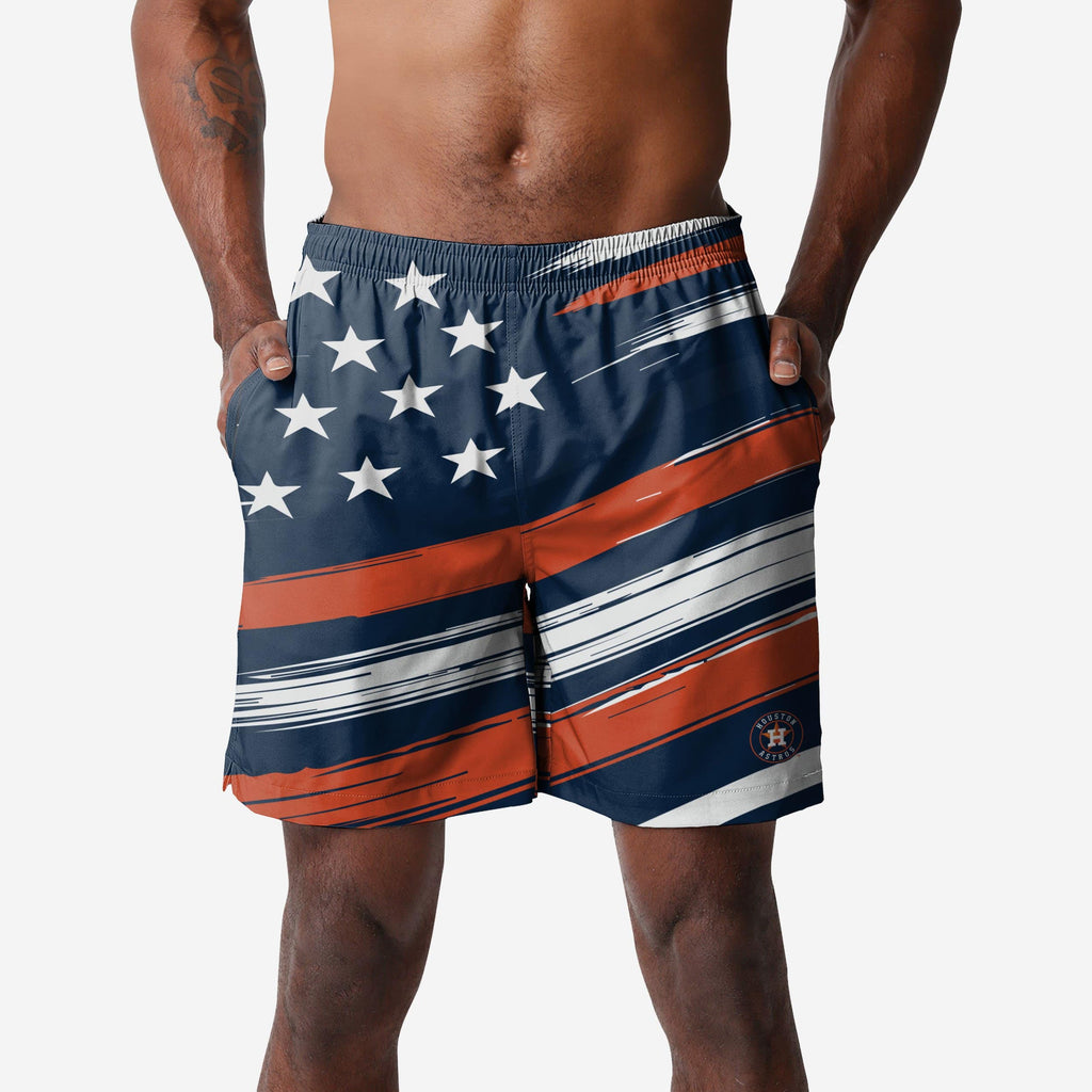 Houston Astros Americana Swimming Trunks FOCO S - FOCO.com