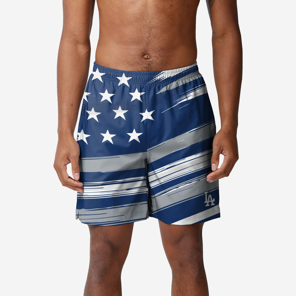 Los Angeles Dodgers Americana Swimming Trunks FOCO S - FOCO.com