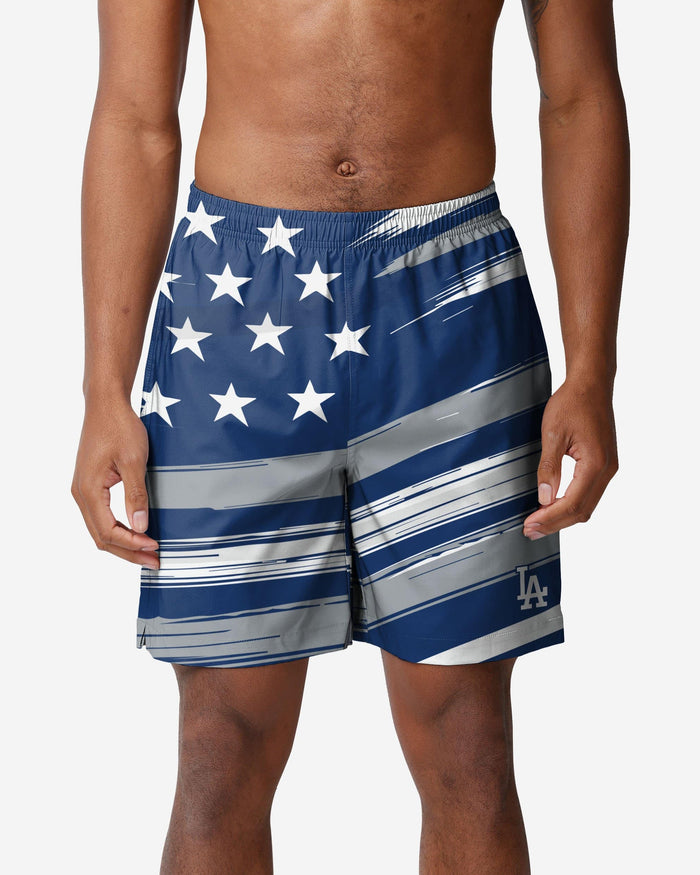 Los Angeles Dodgers Americana Swimming Trunks FOCO S - FOCO.com