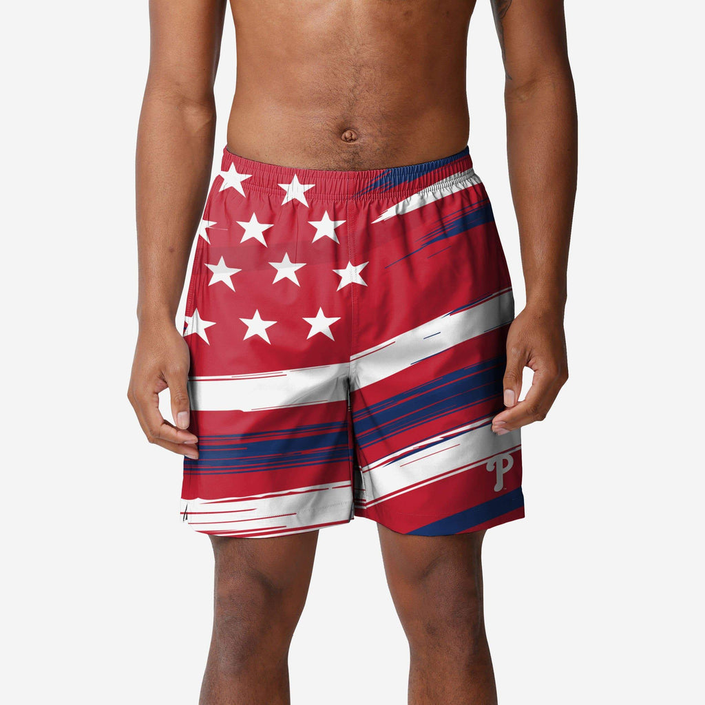 Philadelphia Phillies Americana Swimming Trunks FOCO S - FOCO.com