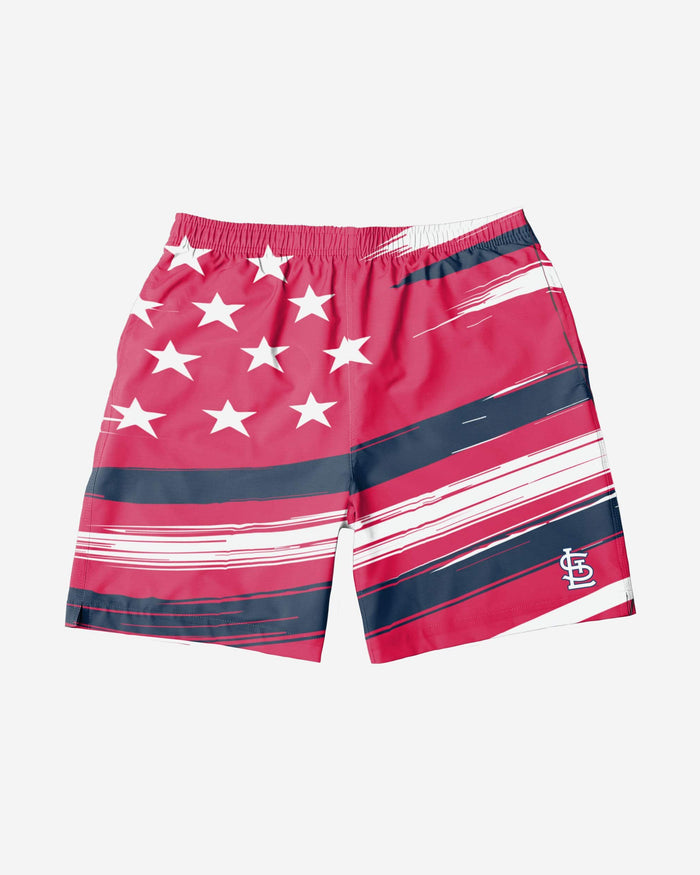 St Louis Cardinals Americana Swimming Trunks FOCO - FOCO.com