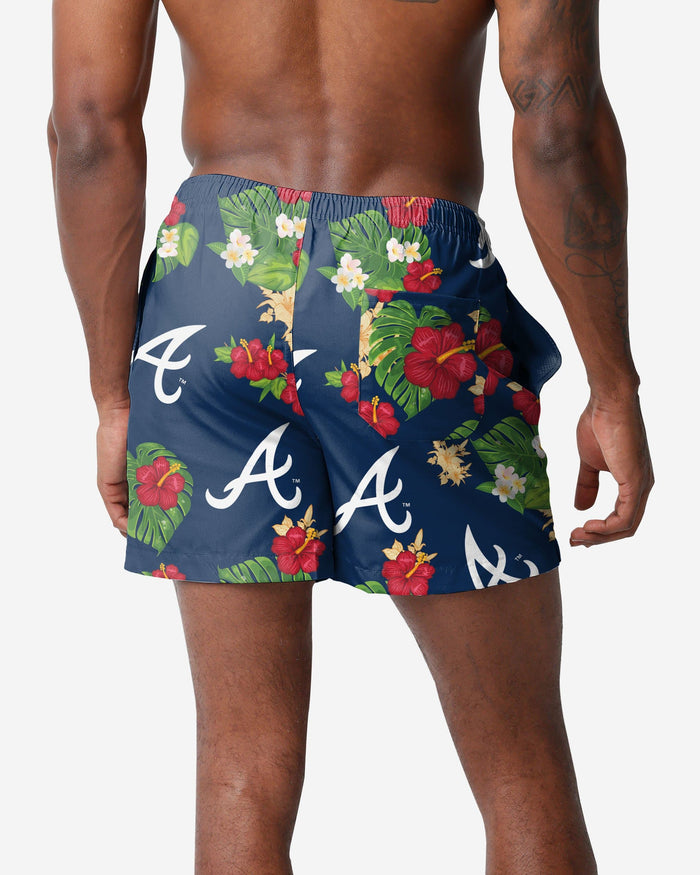 Atlanta Braves Floral Swimming Trunks FOCO - FOCO.com