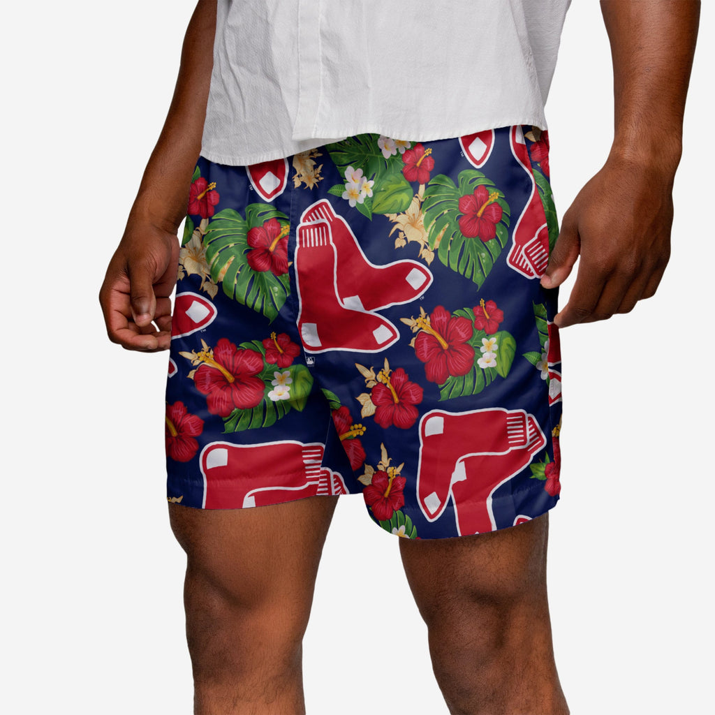 Boston Red Sox Floral Swimming Trunks FOCO 2XL - FOCO.com