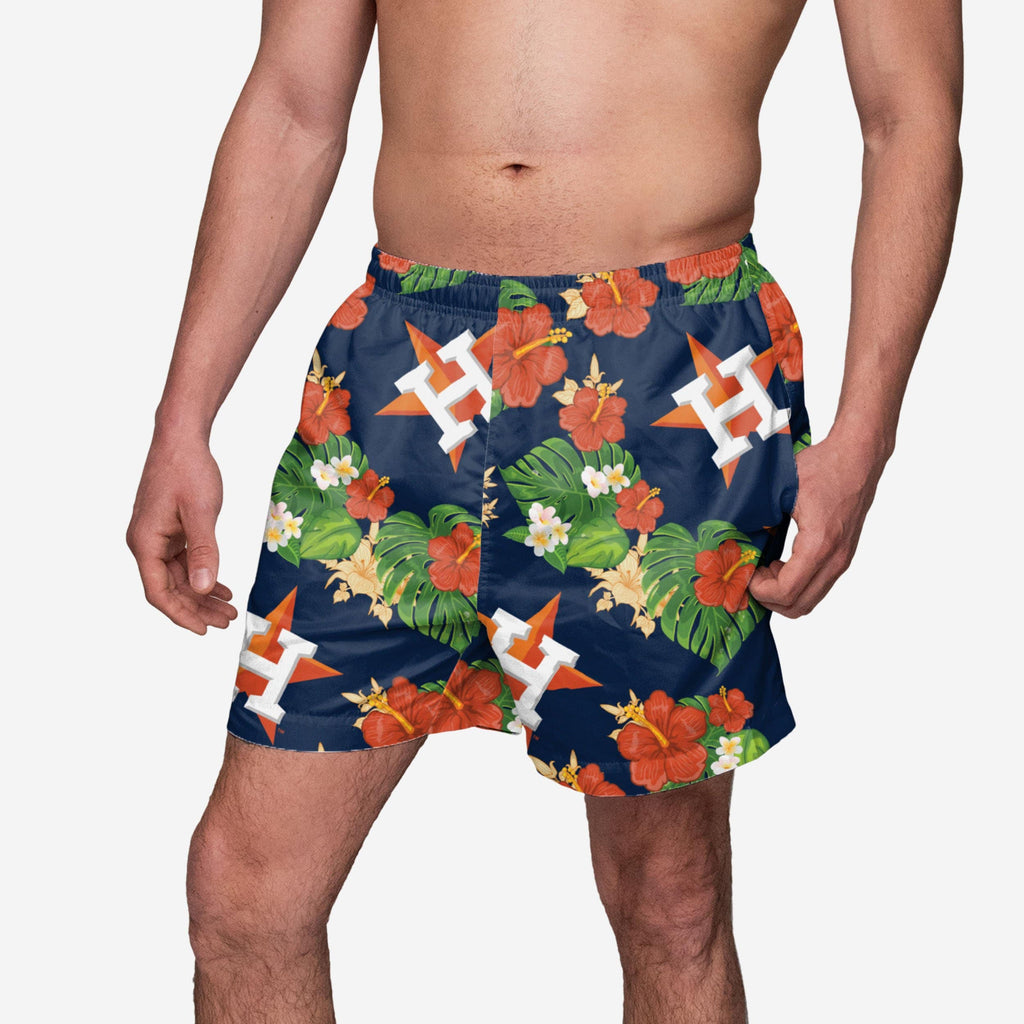 Houston Astros Floral Swimming Trunks FOCO S - FOCO.com