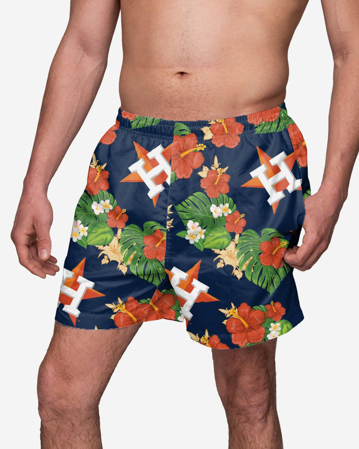 Houston Astros Floral Swimming Trunks FOCO S - FOCO.com