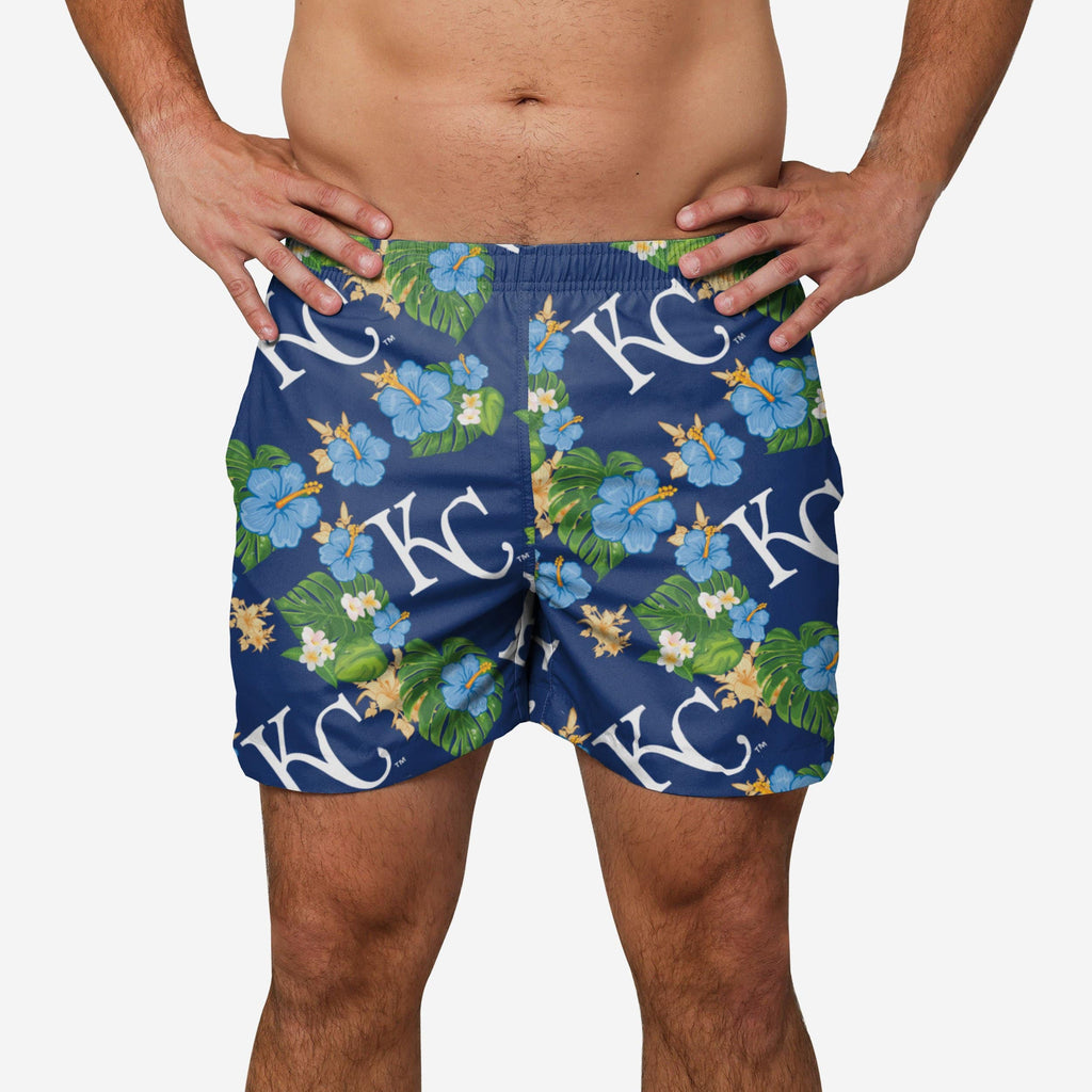 Kansas City Royals Floral Swimming Trunks FOCO S - FOCO.com