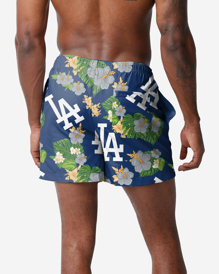 Los Angeles Dodgers Floral Swimming Trunks FOCO - FOCO.com