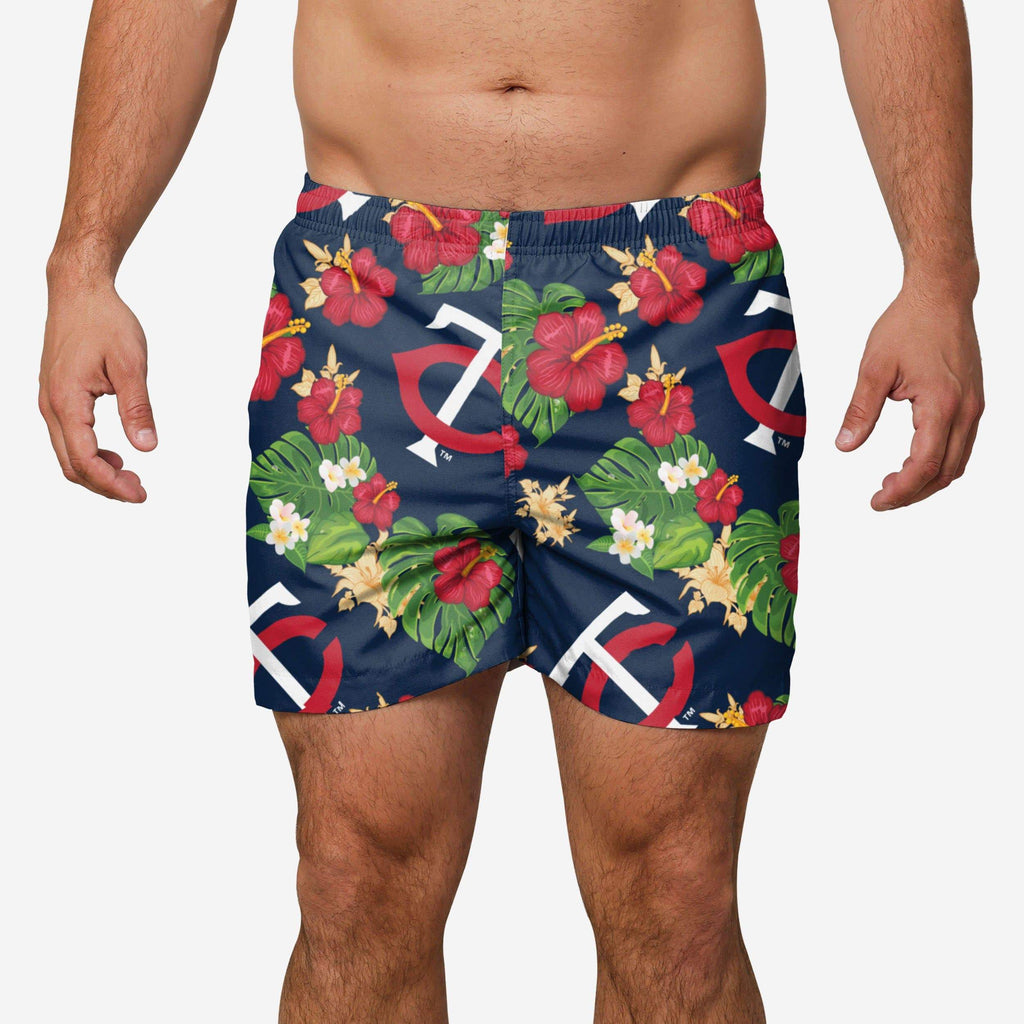 Minnesota Twins Floral Swimming Trunks FOCO S - FOCO.com