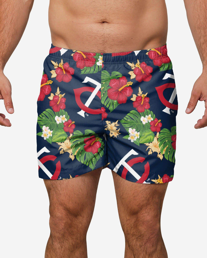 Minnesota Twins Floral Swimming Trunks FOCO S - FOCO.com