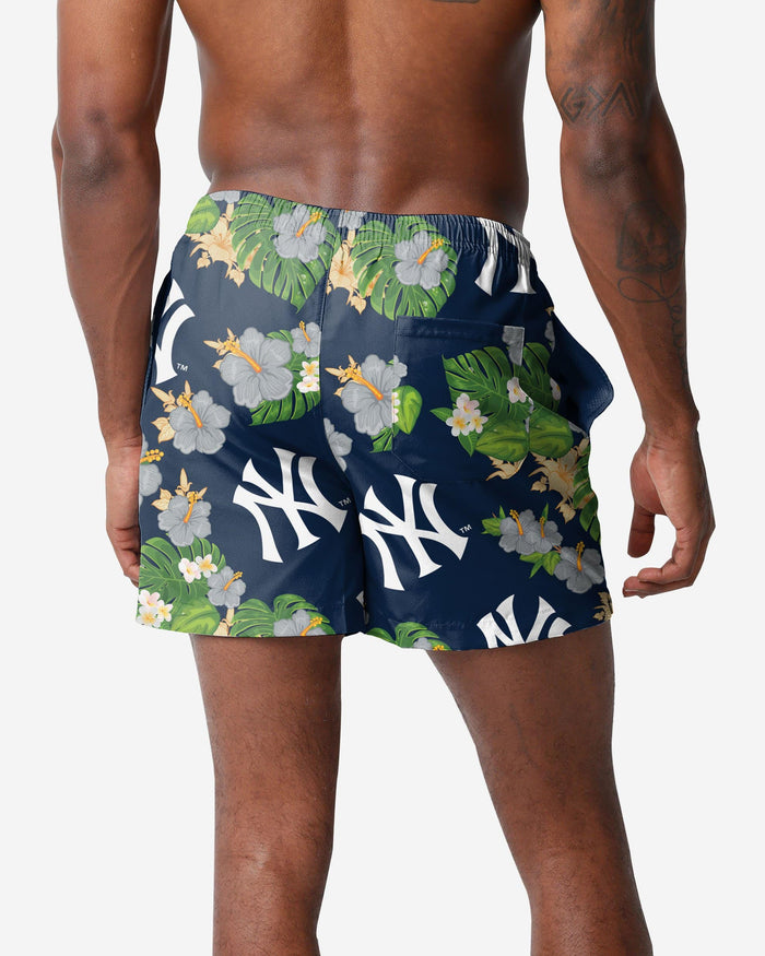 New York Yankees Floral Swimming Trunks FOCO - FOCO.com