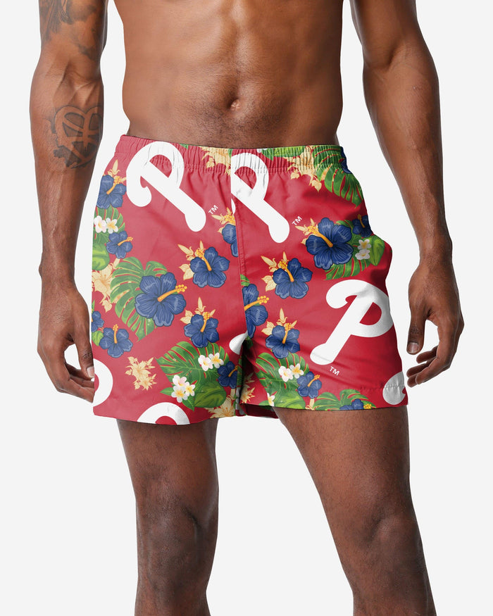 Philadelphia Phillies Floral Swimming Trunks FOCO S - FOCO.com