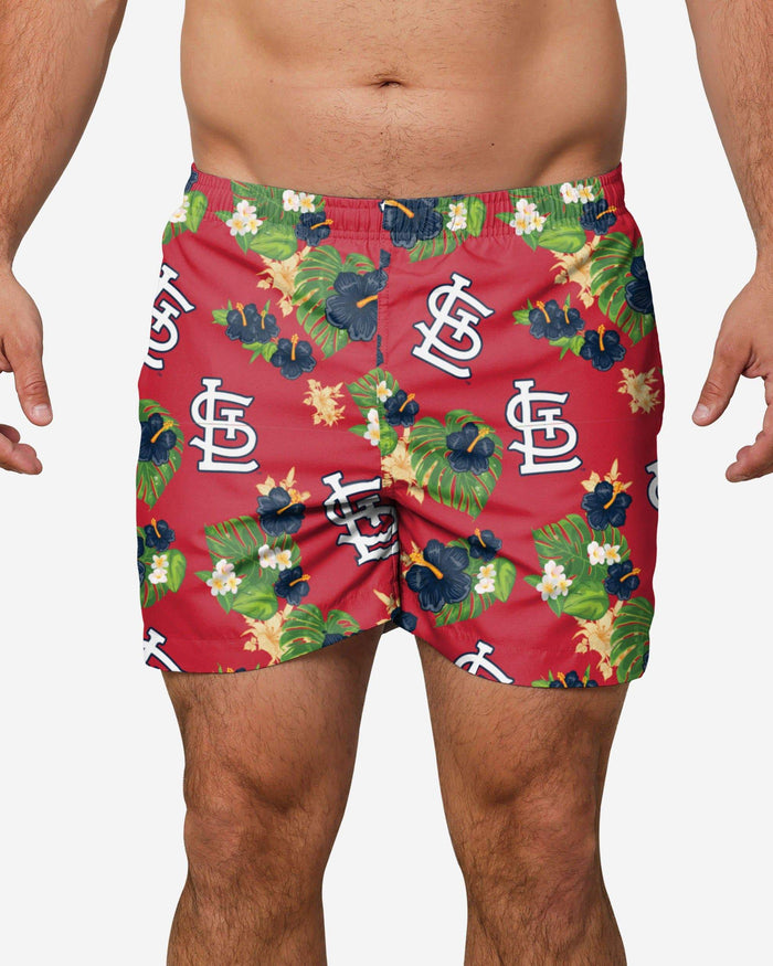 St Louis Cardinals Floral Swimming Trunks FOCO S - FOCO.com