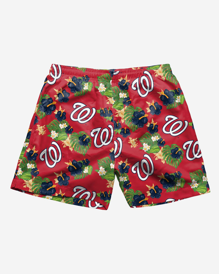 Washington Nationals Floral Swimming Trunks FOCO - FOCO.com