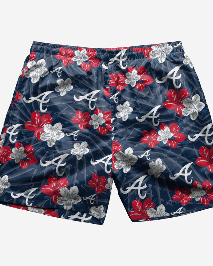 Atlanta Braves Hibiscus Swimming Trunks FOCO - FOCO.com