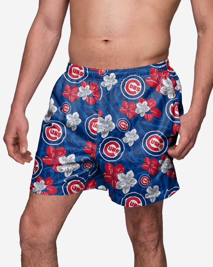 Chicago Cubs Hibiscus Swimming Trunks FOCO S - FOCO.com