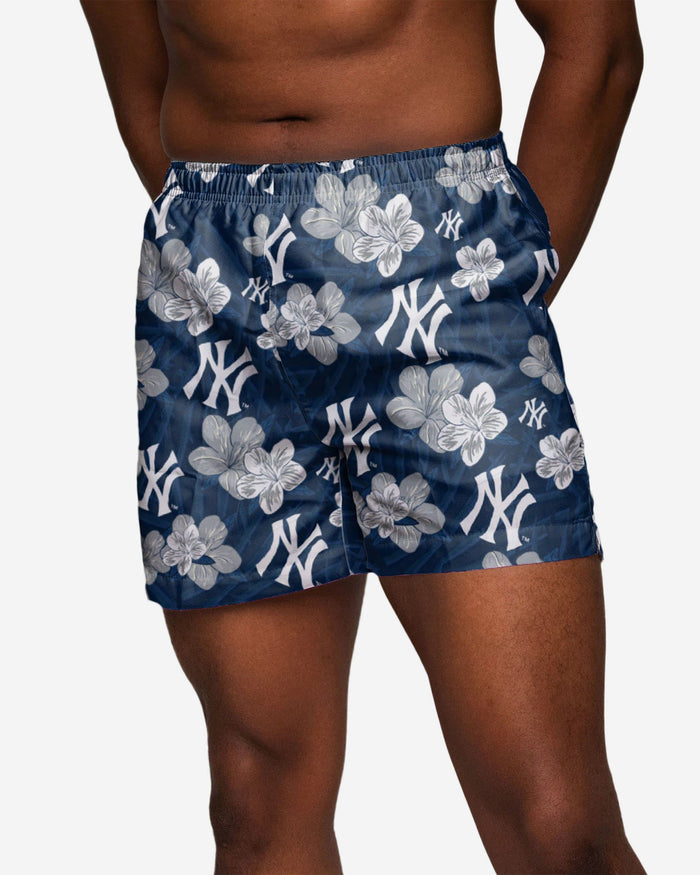 New York Yankees Hibiscus Swimming Trunks FOCO S - FOCO.com