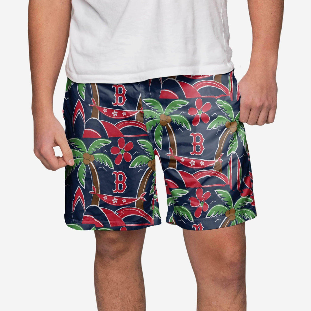 Boston Red Sox Tropical Swimming Trunks FOCO S - FOCO.com