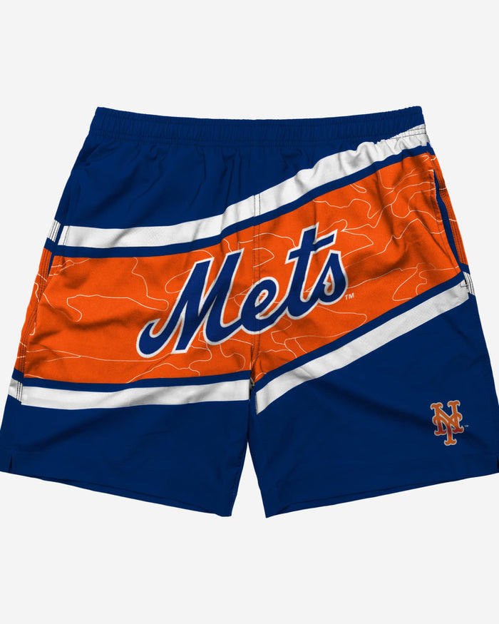 New York Mets Big Wordmark Swimming Trunks FOCO - FOCO.com