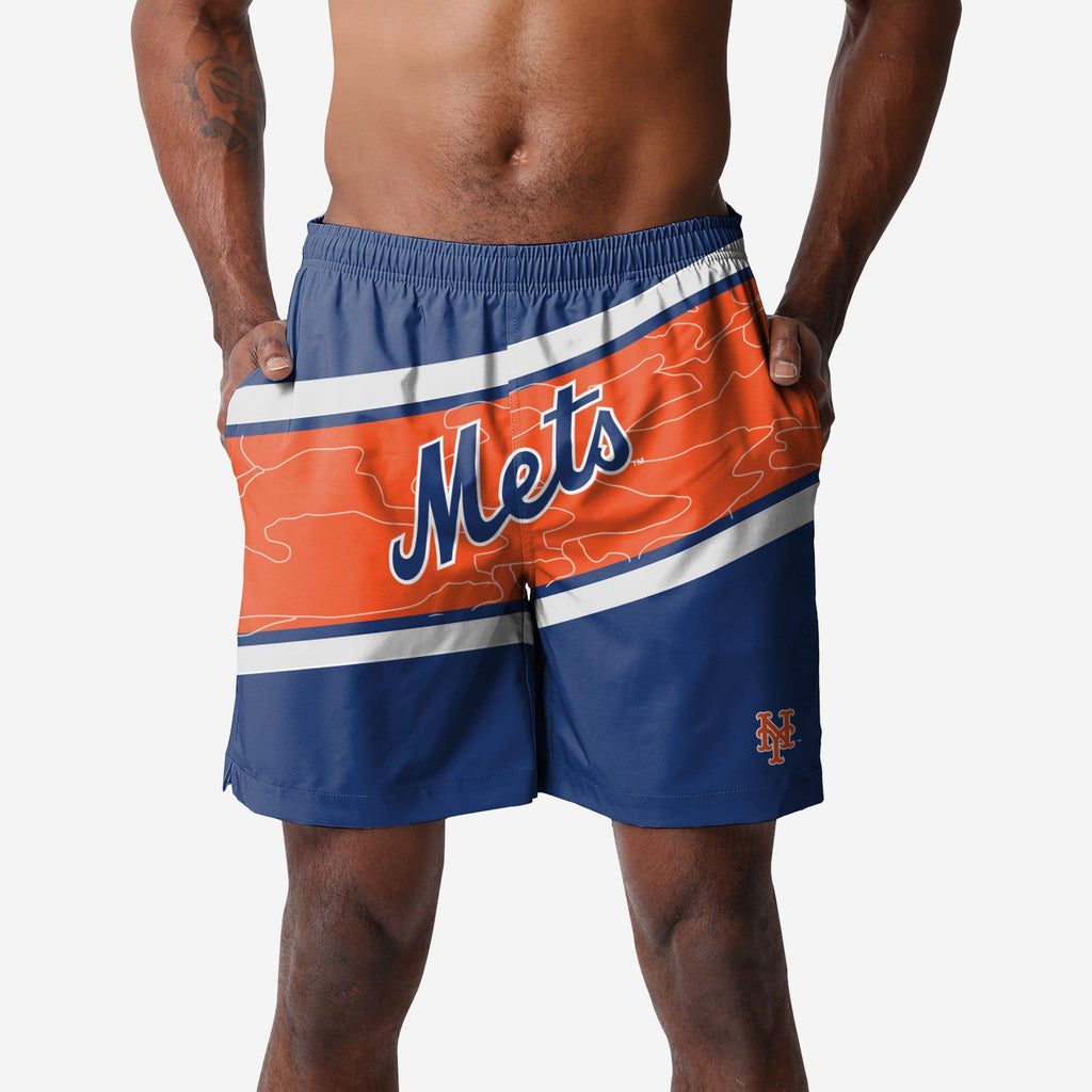 New York Mets Big Wordmark Swimming Trunks FOCO S - FOCO.com