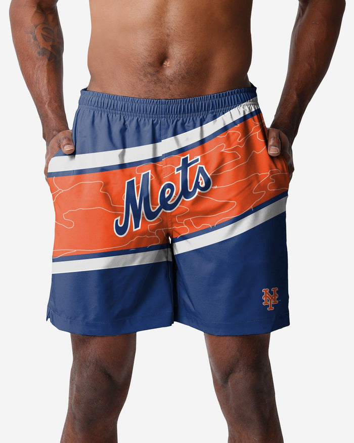 New York Mets Big Wordmark Swimming Trunks FOCO S - FOCO.com