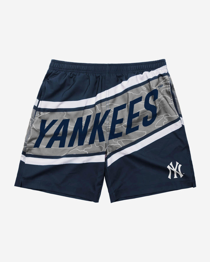 New York Yankees Big Wordmark Swimming Trunks FOCO - FOCO.com