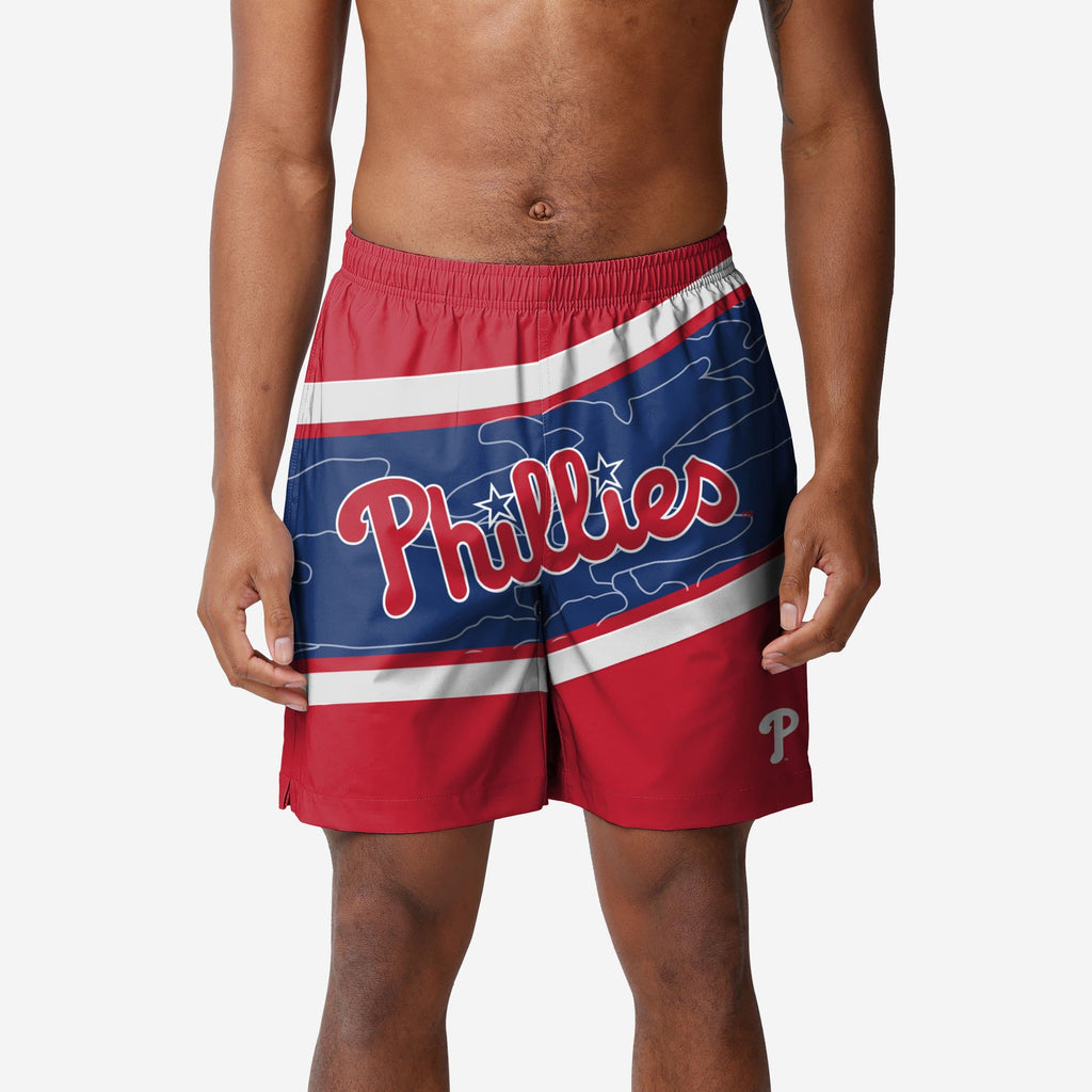 Philadelphia Phillies Big Wordmark Swimming Trunks FOCO S - FOCO.com