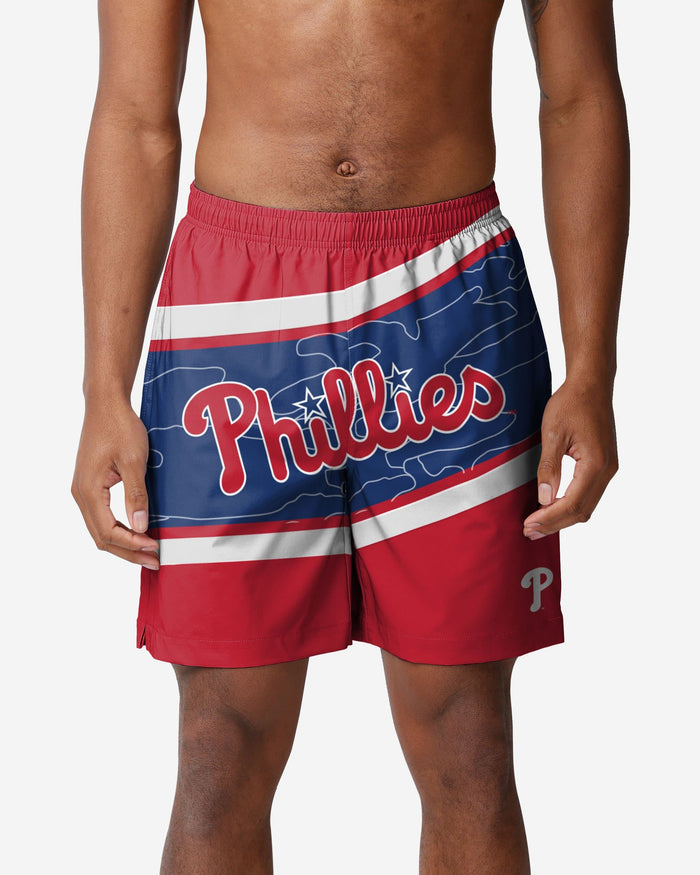 Philadelphia Phillies Big Wordmark Swimming Trunks FOCO S - FOCO.com