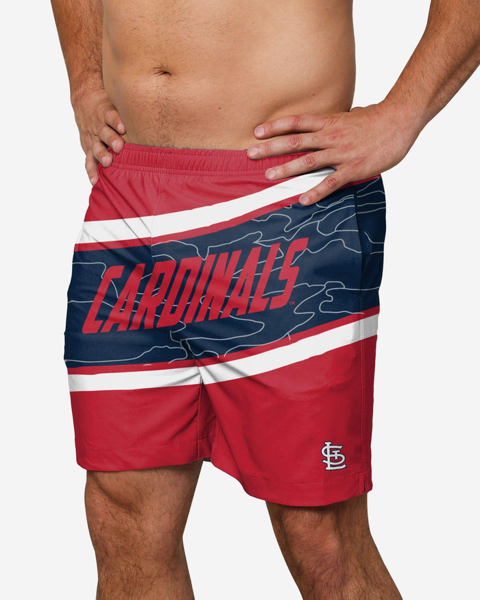 St Louis Cardinals Big Wordmark Swimming Trunks FOCO S - FOCO.com