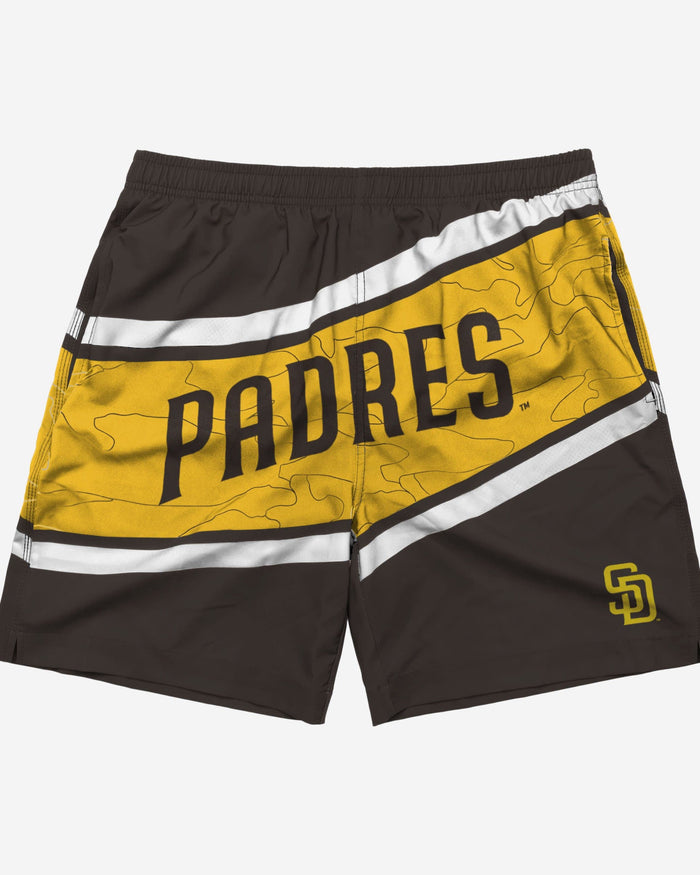 San Diego Padres Big Wordmark Swimming Trunks FOCO - FOCO.com